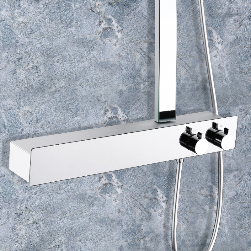 Memory Alloy Thermostatic Shower Head With Three Functions, Same As Hansgrohe YYW2001-620(Chrome）