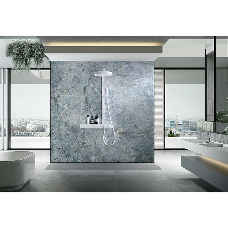 Memory Alloy Thermostatic Shower Head With Three Functions, Same As Hansgrohe YYW2001-620(White)