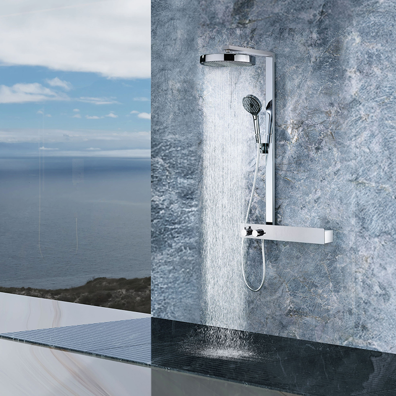 Memory Alloy Thermostatic Shower Head With Three Functions, Same As Hansgrohe YYW2001-620(Chrome）
