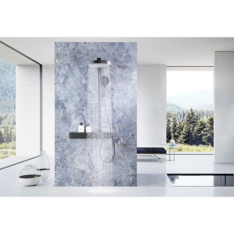 Memory Alloy Thermostatic Shower Head With Three Functions, Same As Hansgrohe YYW2001-620 (Gun Gray)