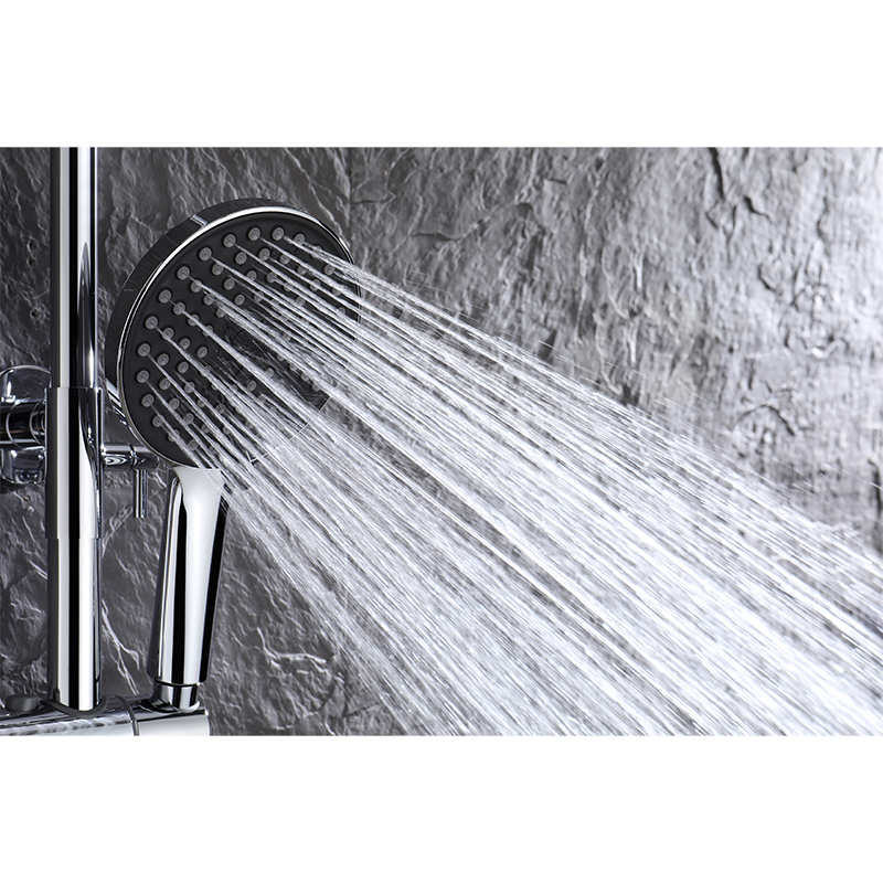 Memory Alloy Thermostatic Shower Head With Three Functions YYW1001 Chrome