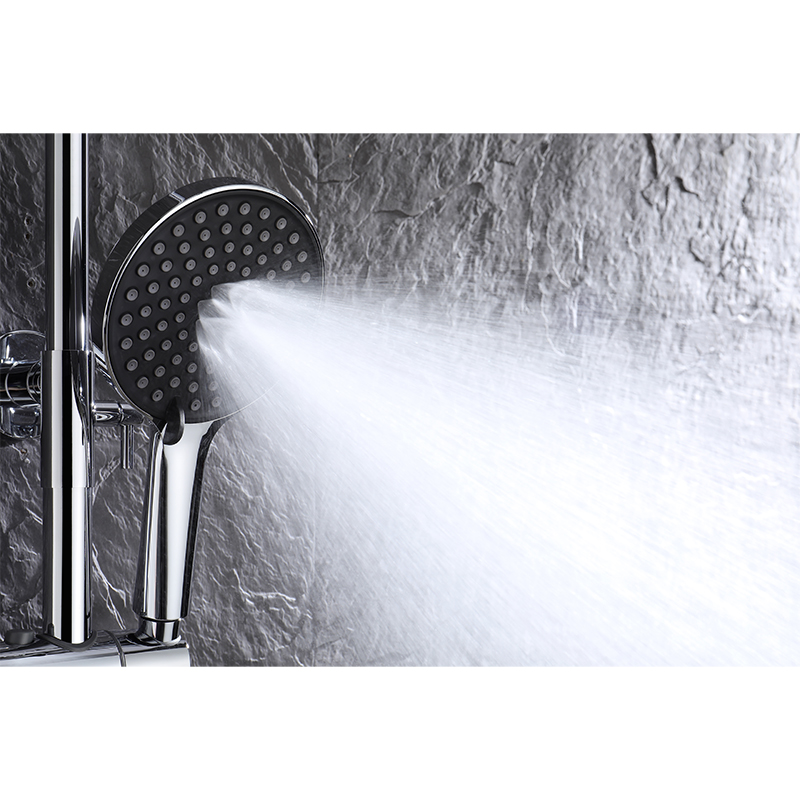 Memory Alloy Thermostatic Shower Head With Three Functions YYW1001 Chrome