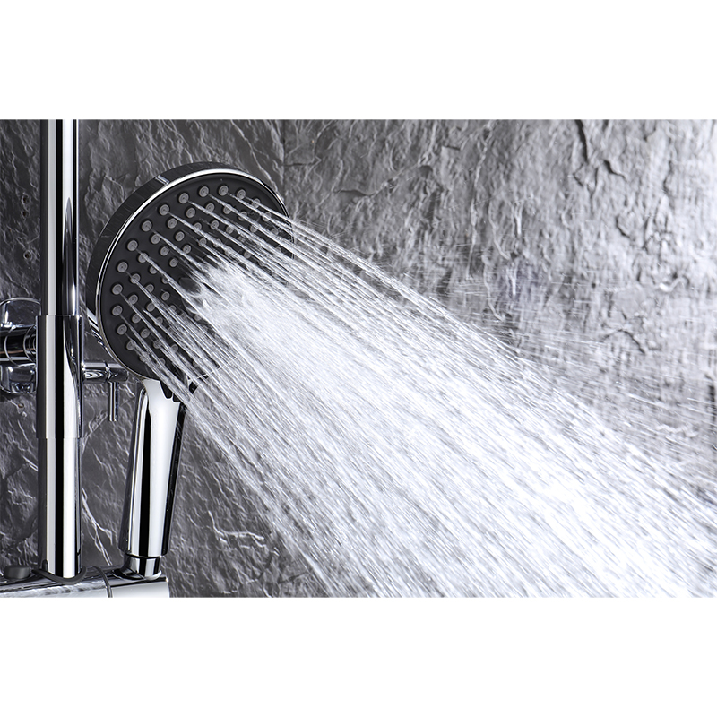 Memory Alloy Thermostatic Shower Head With Three Functions YYW1001 Chrome