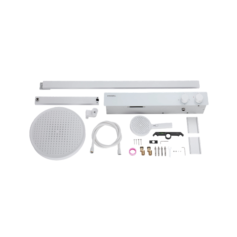Memory Alloy Thermostatic Shower Head With Three Functions, Same As Hansgrohe YYW2001-620(White)