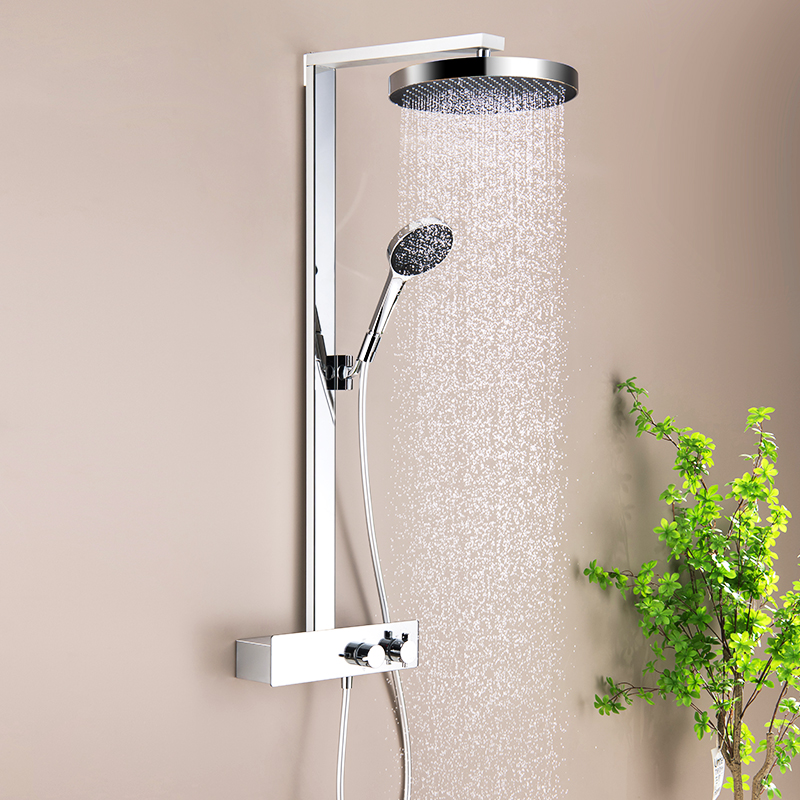 Memory Alloy Thermostatic Shower Head With Three Functions, Same As Hansgrohe YYW2001-370 (Chrome)