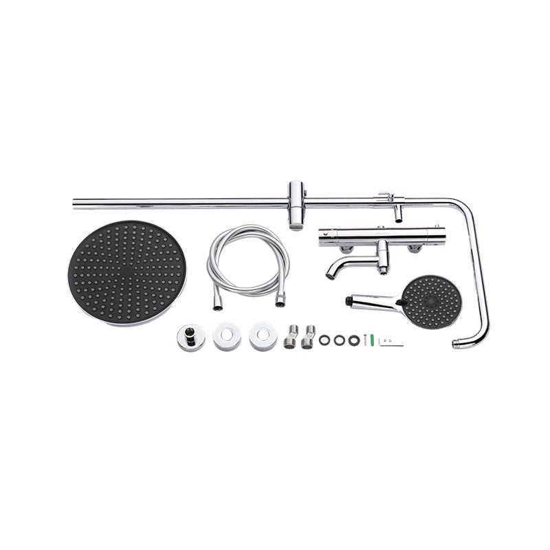 Memory Alloy Thermostatic Shower Head With Three Functions YYW1001 Chrome
